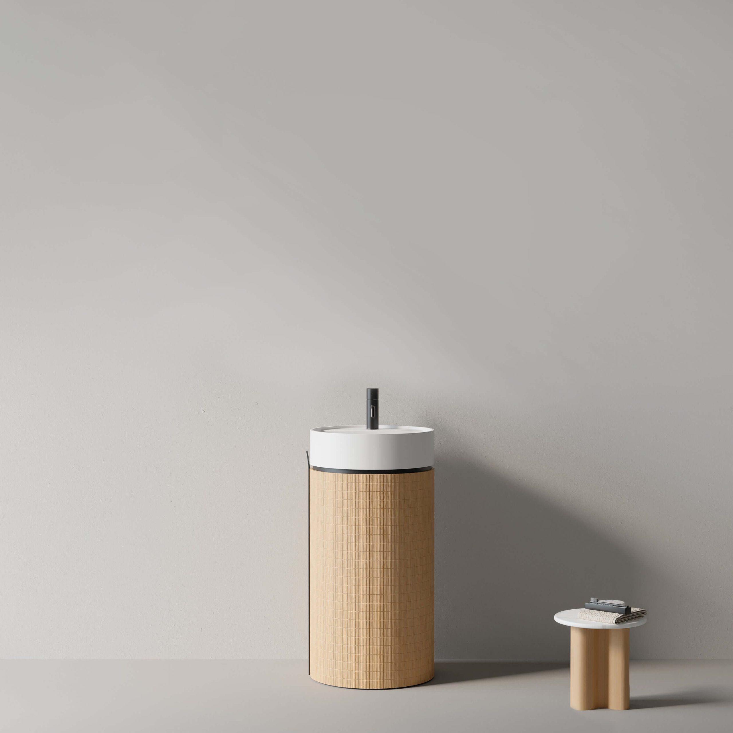 Lavabo Freestanding 45 cm Rovere Chiaro - Cora