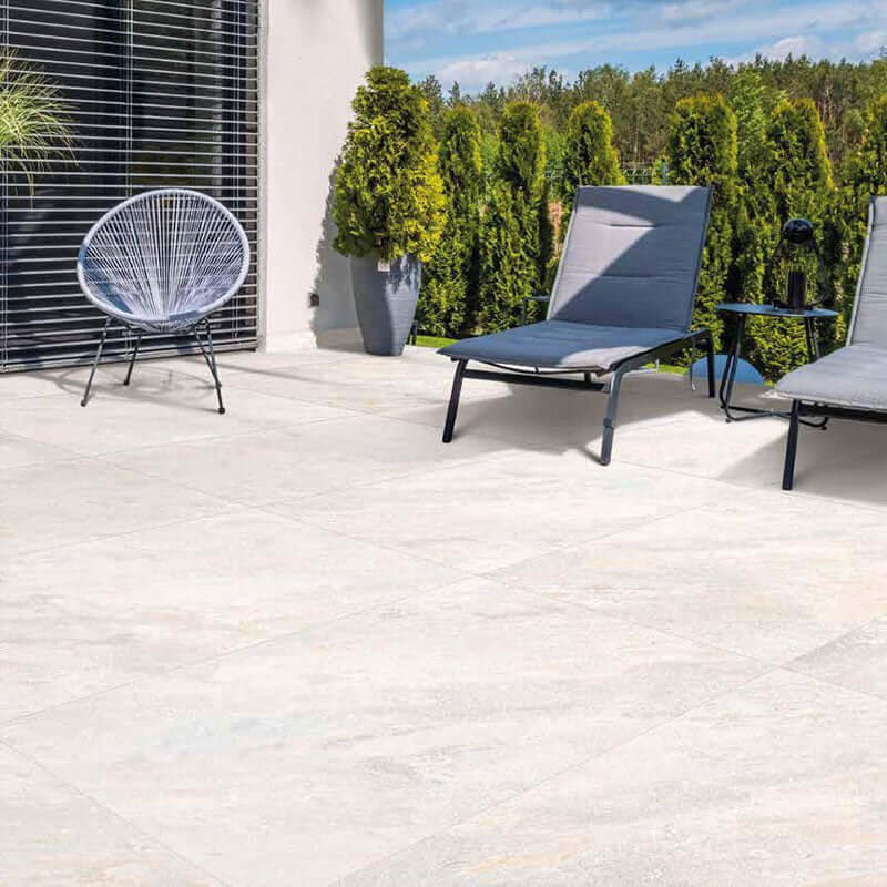 Gres Porcellanato Effetto Pietra Grip 30.5x60 White River - Soluzioni Tiles