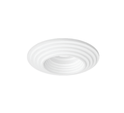 UNIVERSO LAMPADA DA SOFFITTO A INCASSO PORTAFARETTO IN GESSO GU10 BIANCO GS-17