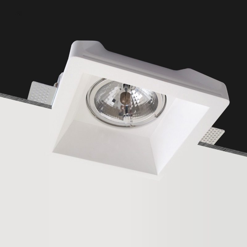 UNIVERSO LAMPADA DA SOFFITTO A INCASSO PORTAFARETTO IN GESSO GU10 GS-20