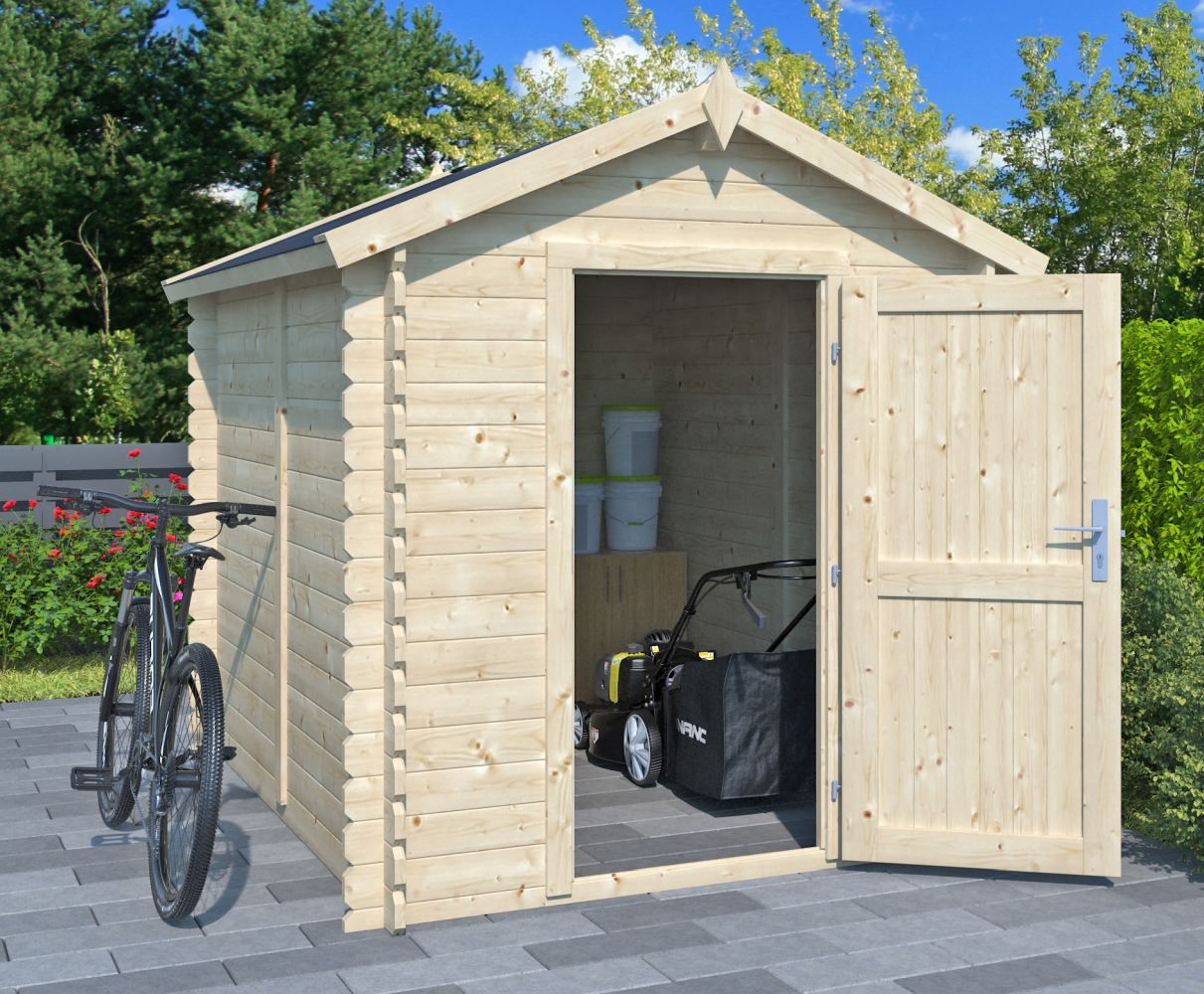 Casetta da giardino prefabbricata "Spring" - spessore 28 mm, superficie: 3,74 m², tetto a capanna