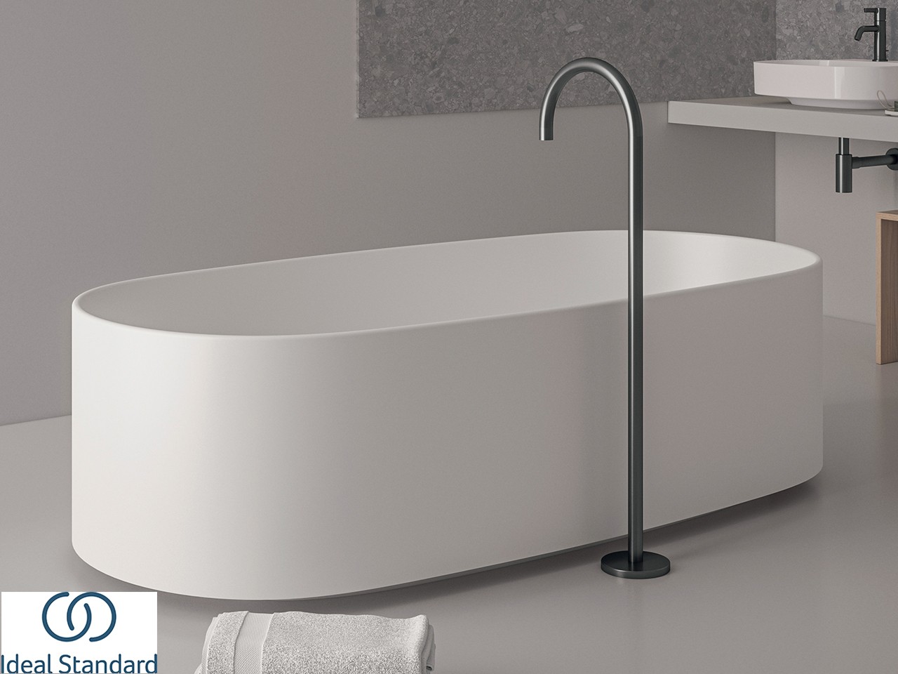 Vasca Freestanding Ideal Standard® Atelier Linda-X 174x85 cm Bianco Seta Opaco-70851