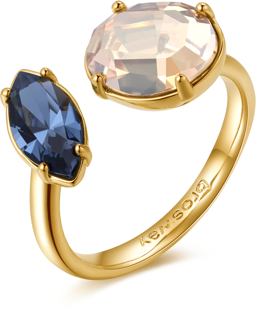 Anello Affinity Avorio e Blu