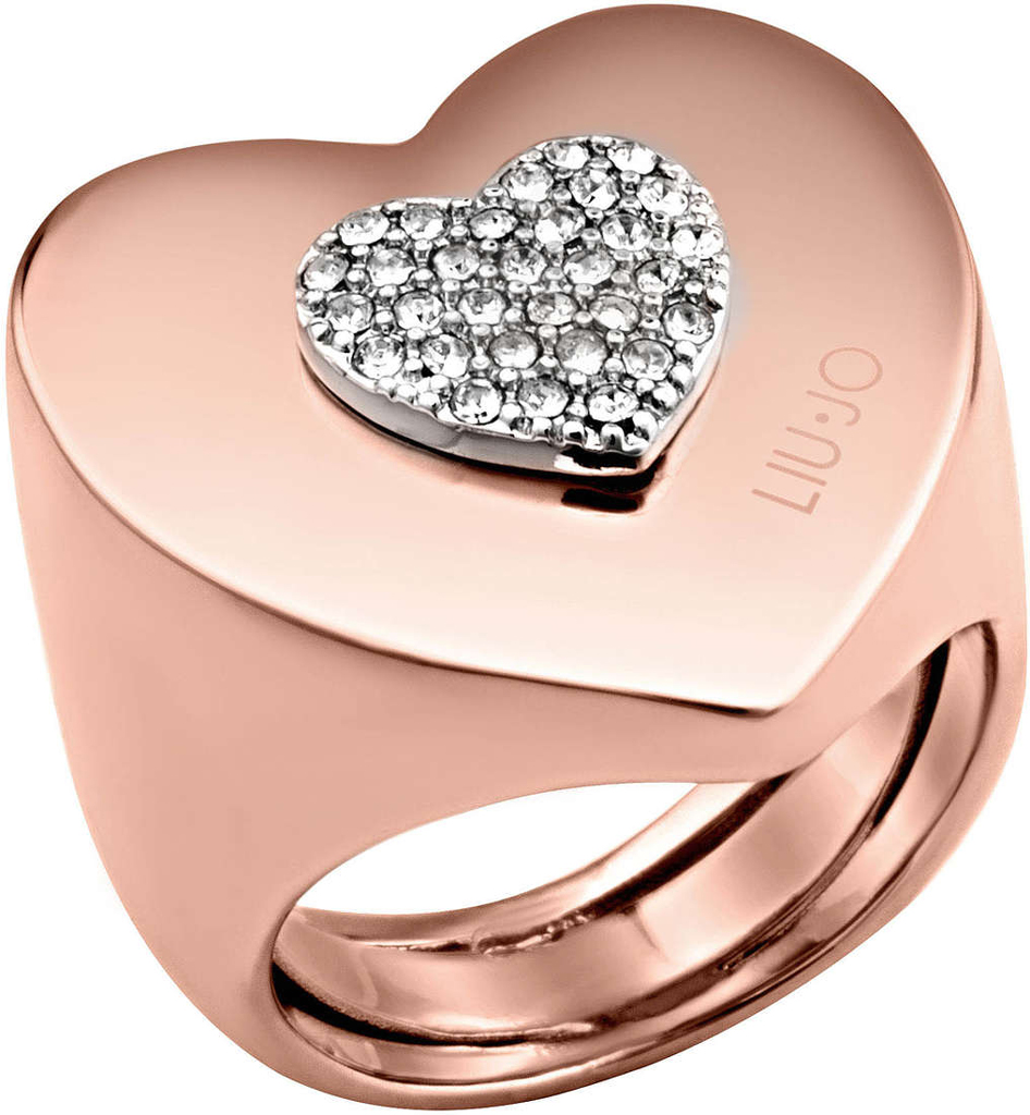 Anello Destini Cuore Gold Rose