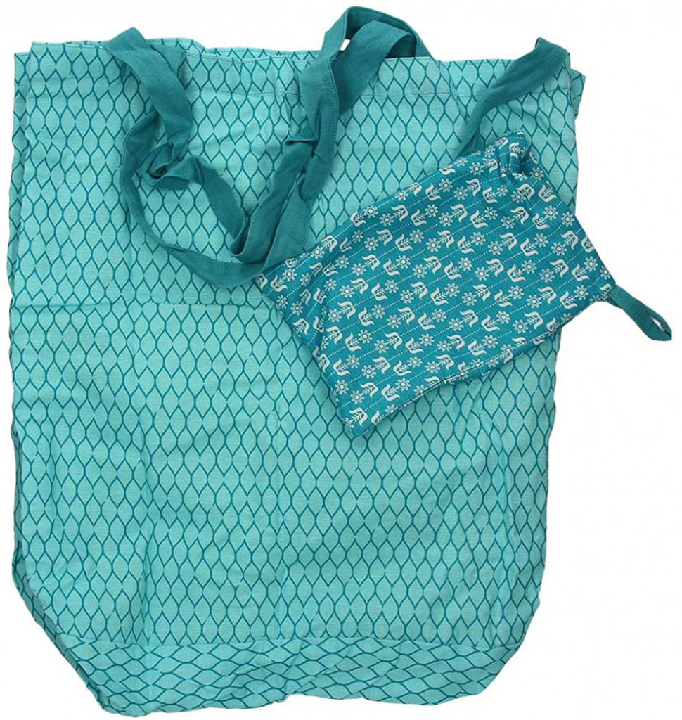 Borsa Spesa Azzurro Pieghevole