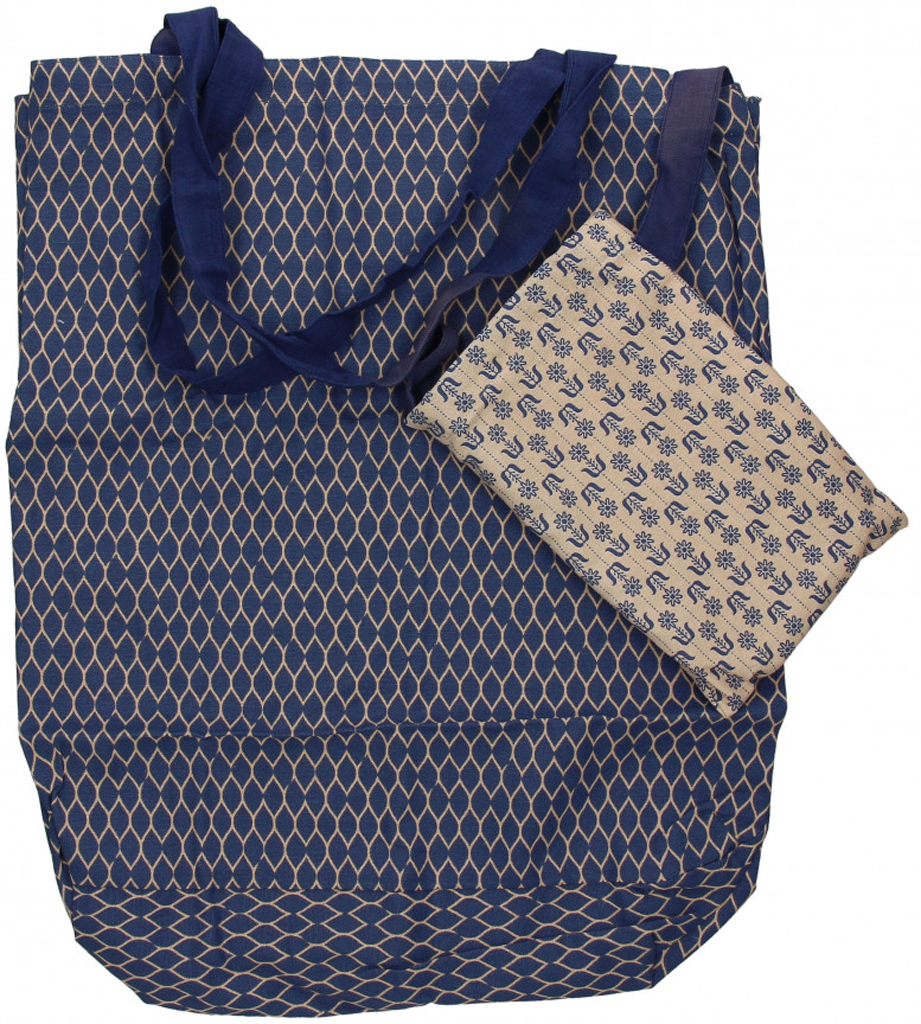 Borsa Spesa Blu Pieghevole