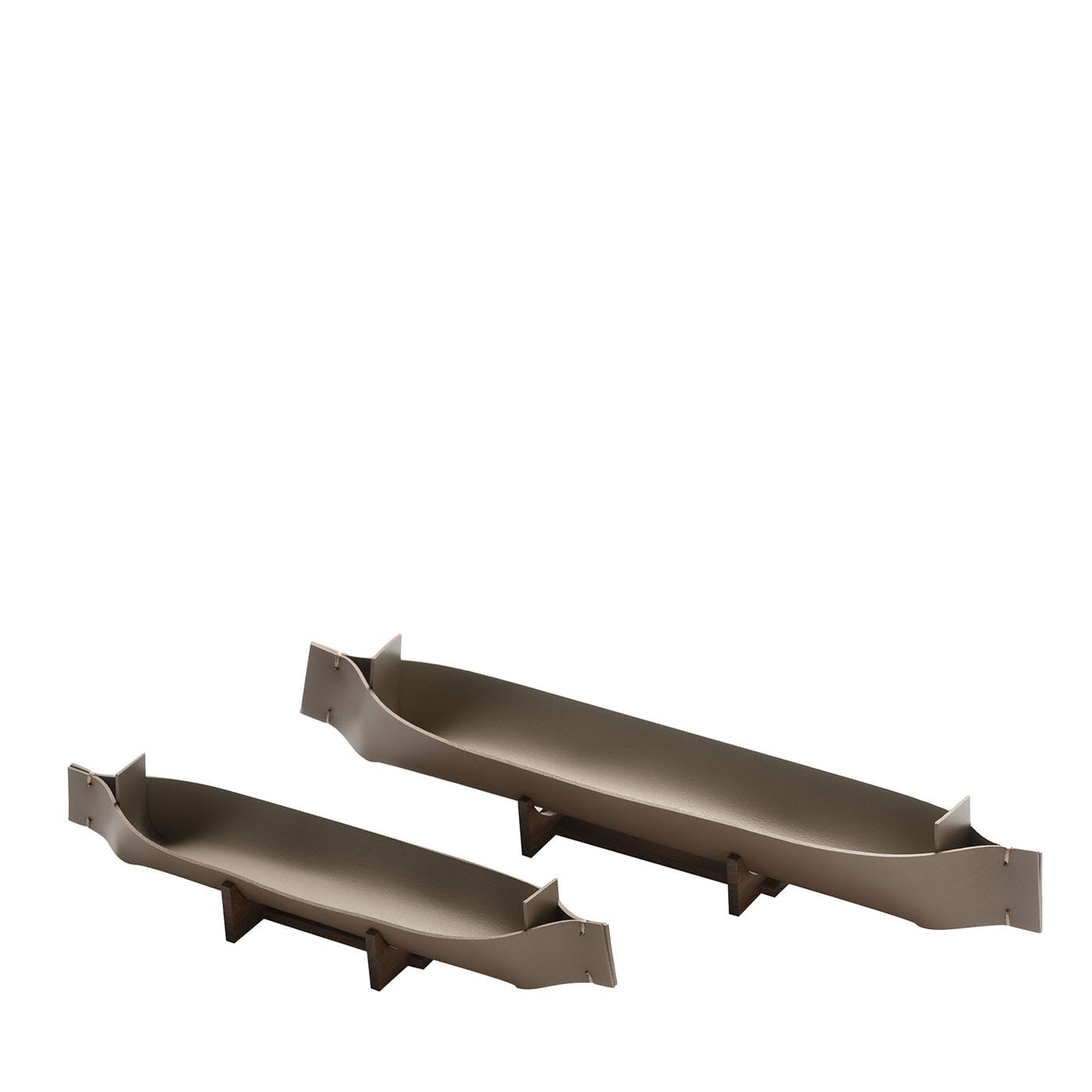 Set di 2 portapenne Canoa di Viola Tonucci