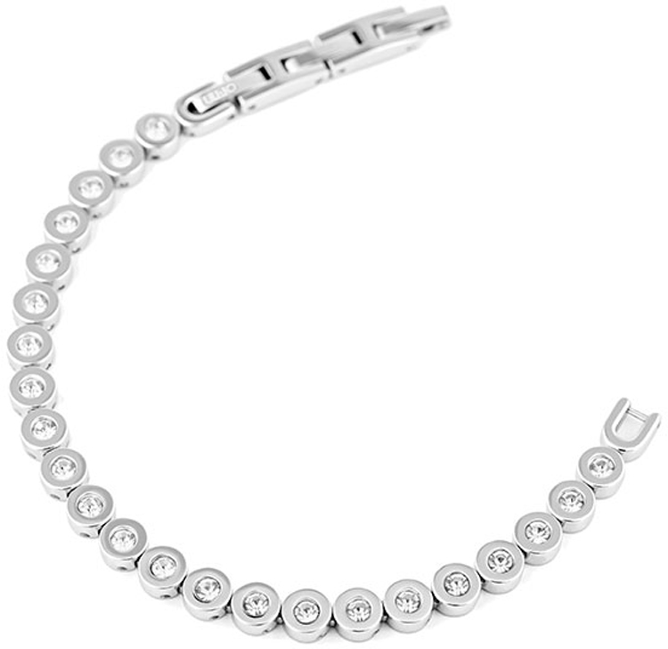 Bracciale In Acciaio Con Cristalli