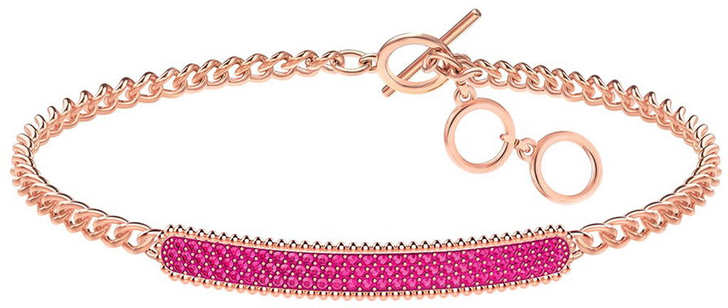 Braccialetto Locket Rosa E Oro Rosa