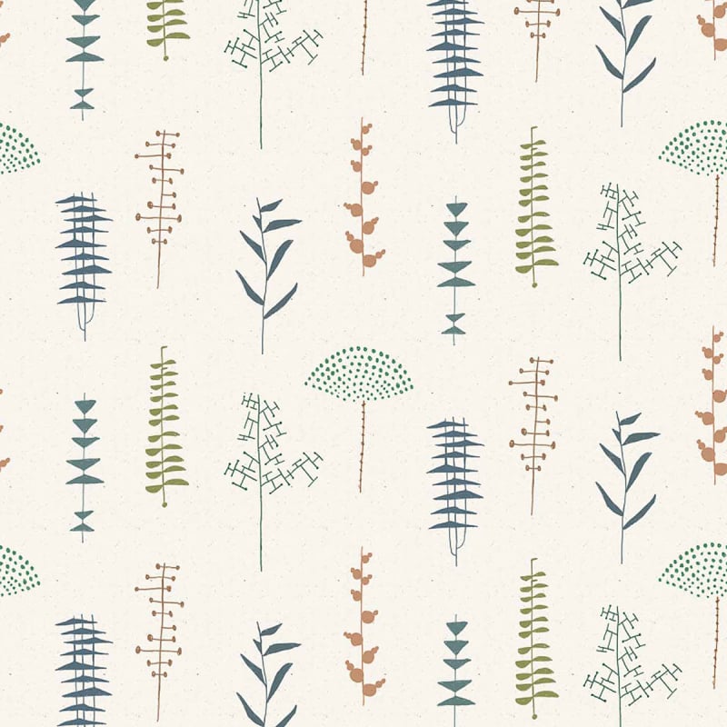Carta da parati Herbario Coordonné