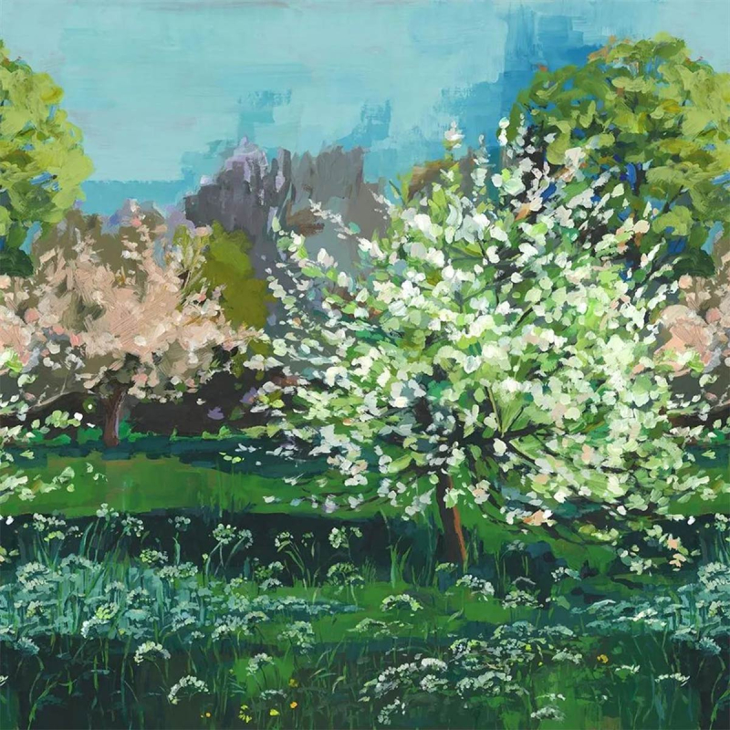 Carta da parati panoramica Arbre de Printemps Designers Guild