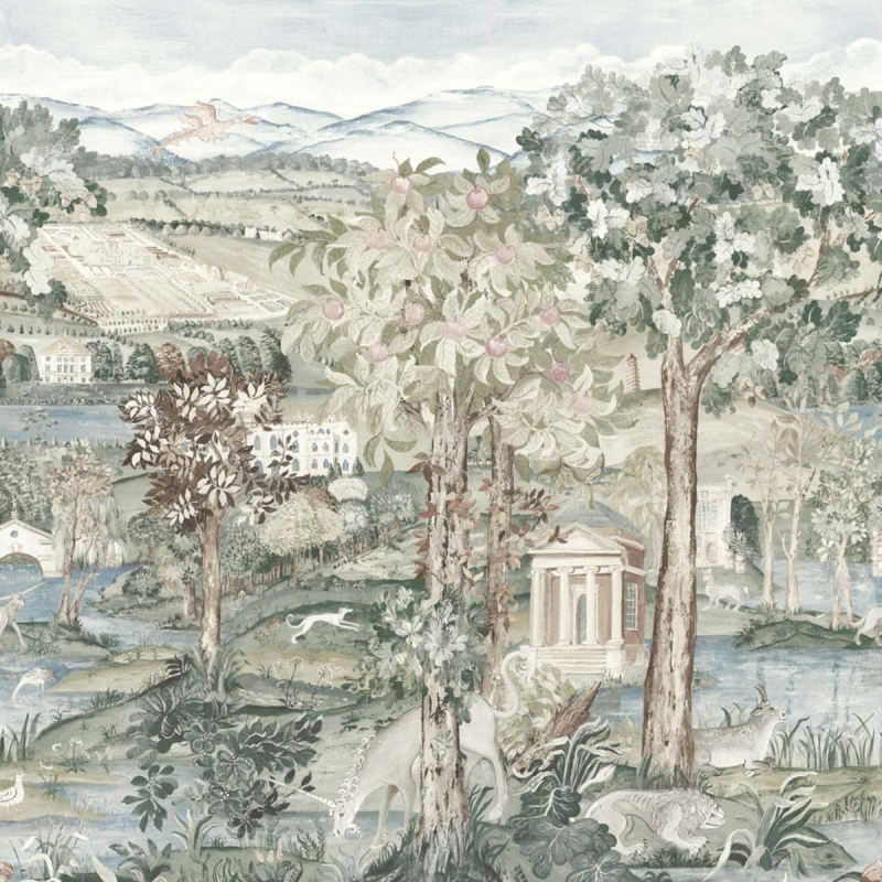 Carta da parati panoramica Arcadian Thames Zoffany