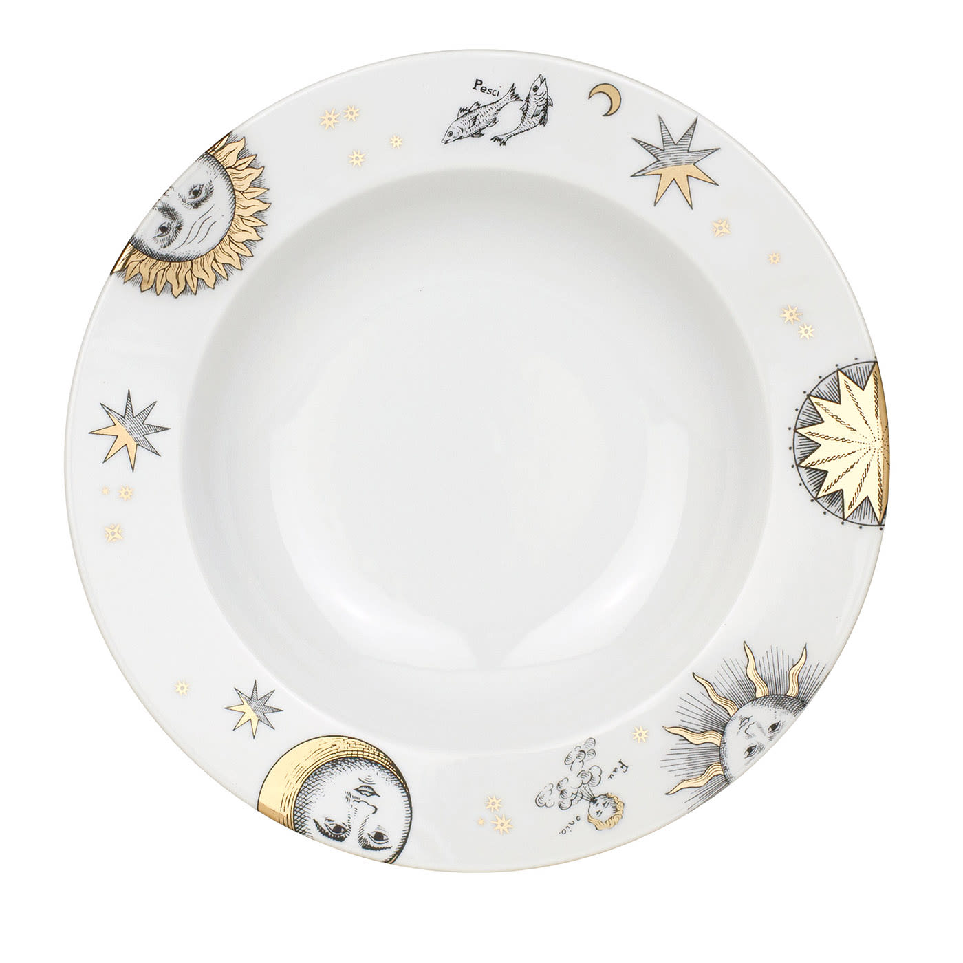 Set di 12 piatti da zuppa Astronomici