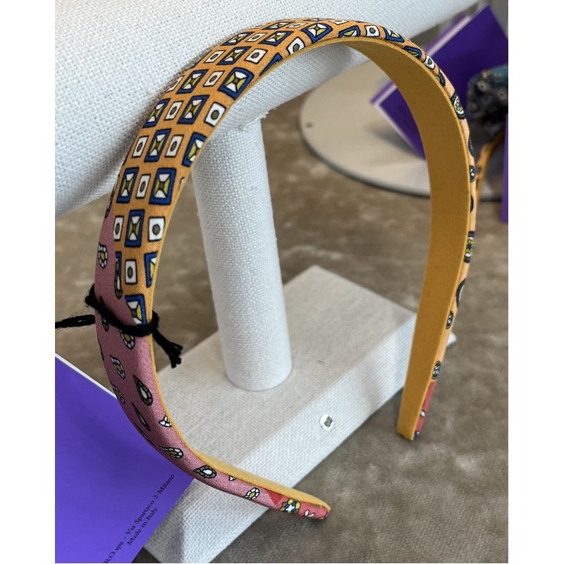 CERCHIETTO PER CAPELLI MEDIO PIATTO ARANCIONE CHIARO ETRO PROFUMI