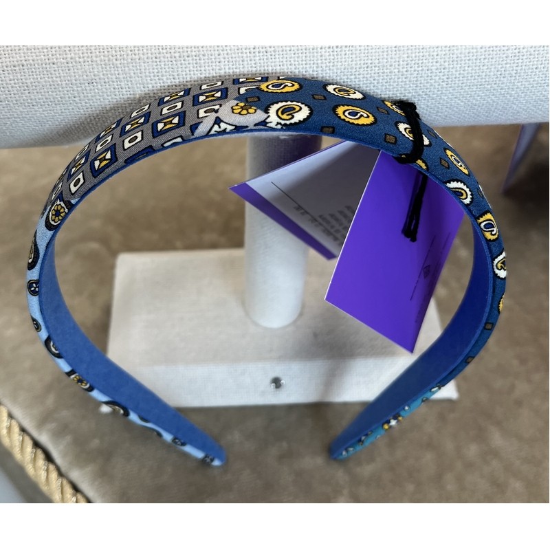 CERCHIETTO PER CAPELLI MEDIO PIATTO AZZURRO/GRIGIO ETRO PROFUMI