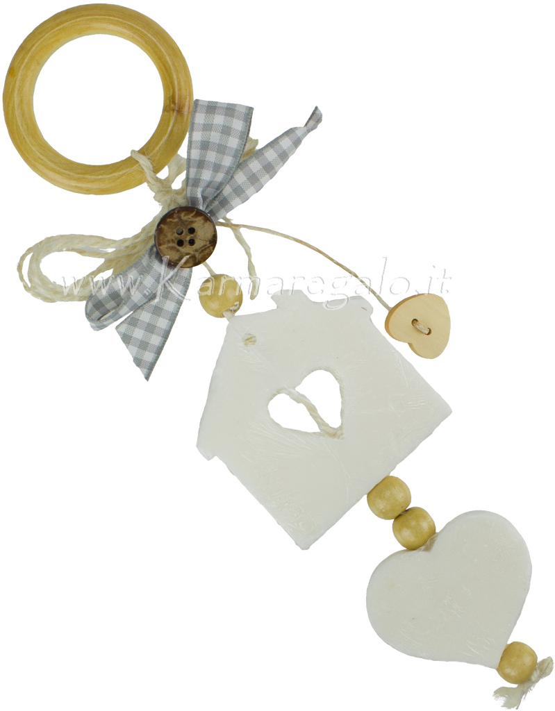 Coppia di saponi casetta e cuore