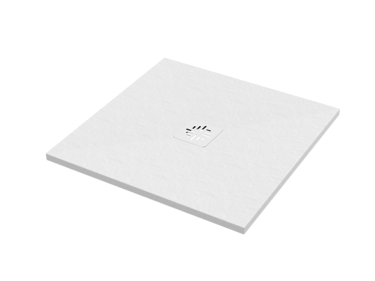Piatto Doccia Quadrato Crypto 100x100 H2,5 cm in Resina Bianco-64641