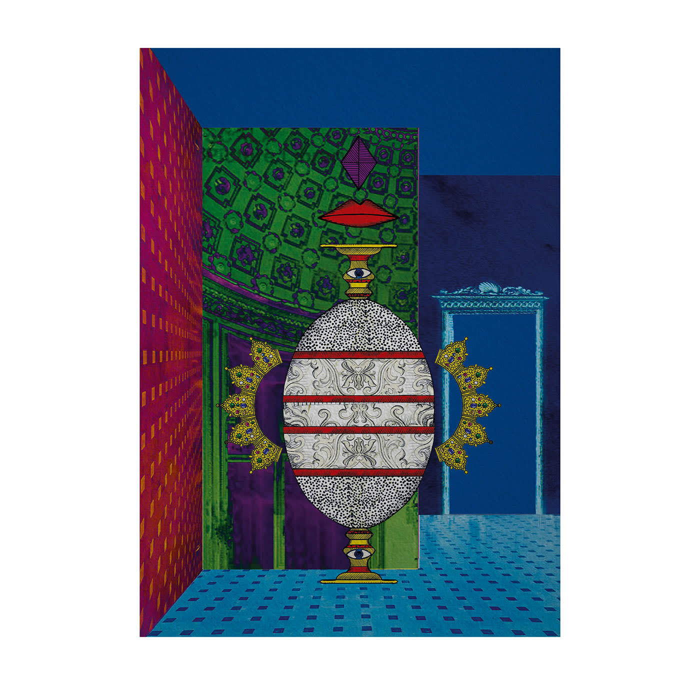 Uovo Stampa su Viscosa - Edizione limitata di 15 pezzi