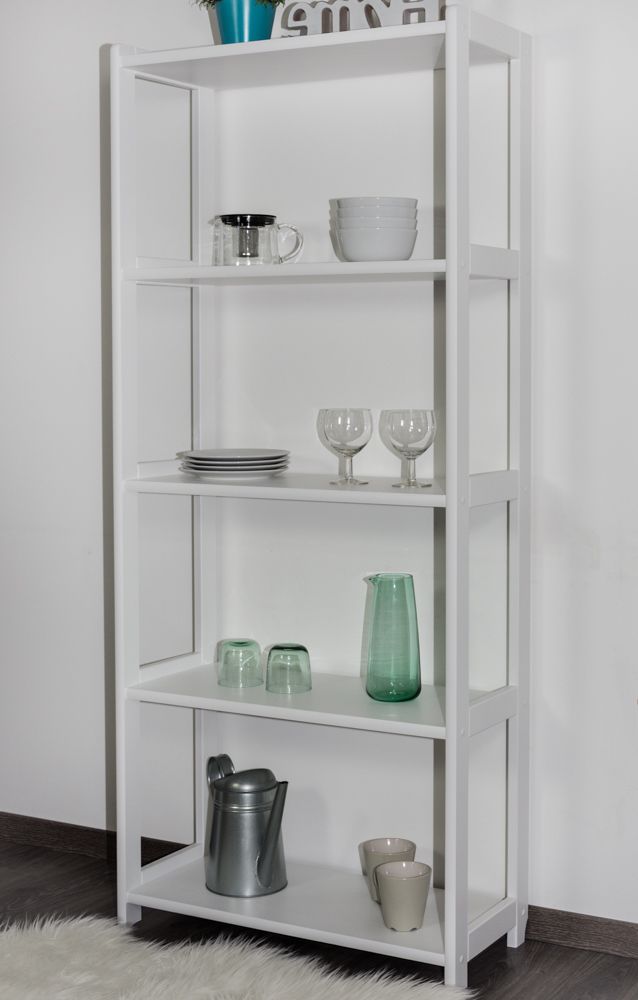 Ripiano in legno massello di pino massello bianco Junco 55 L - 163 x 70 x 30 cm (A x L x P)