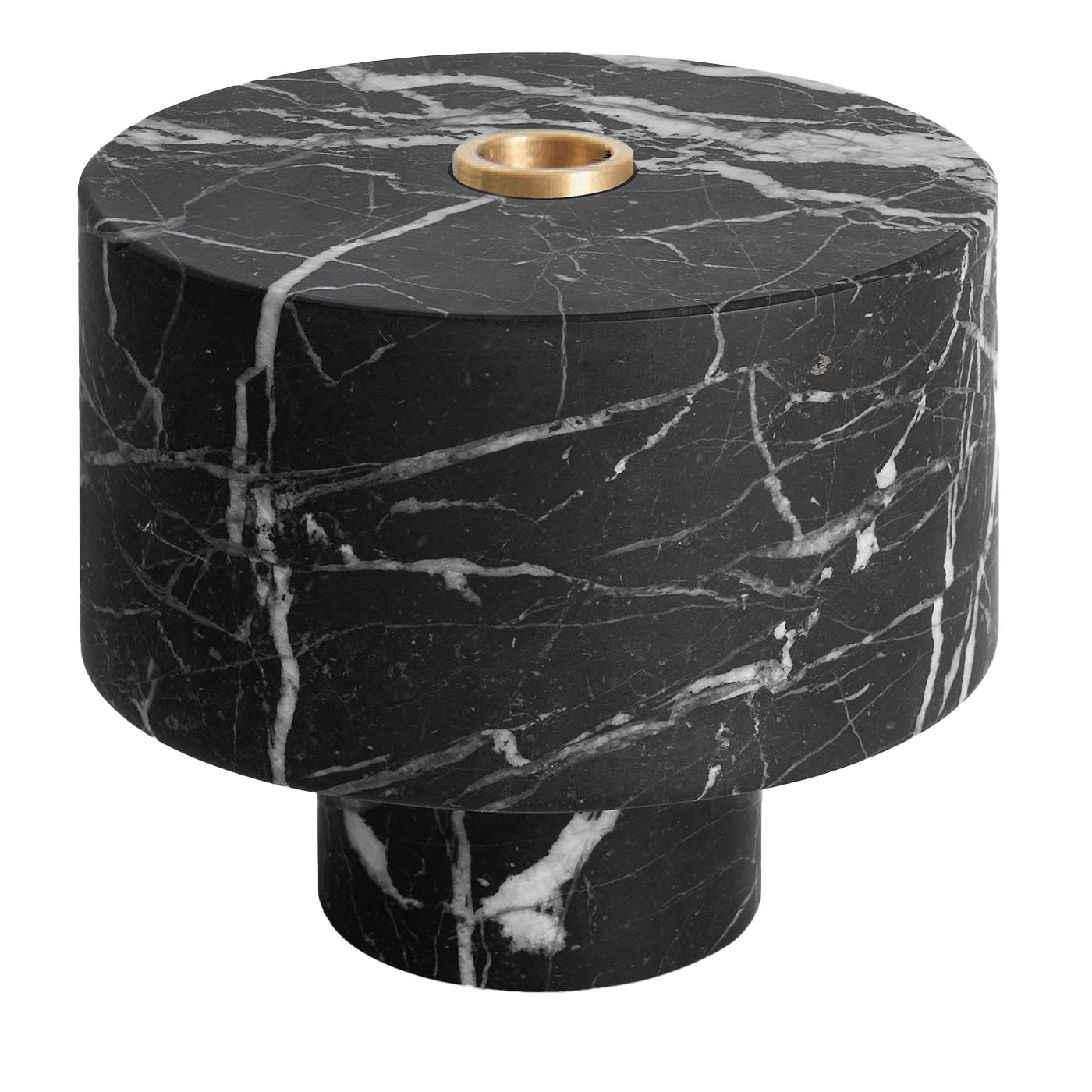 Candeliere Inside Out Black Marquina di Karen Chekerdjian
