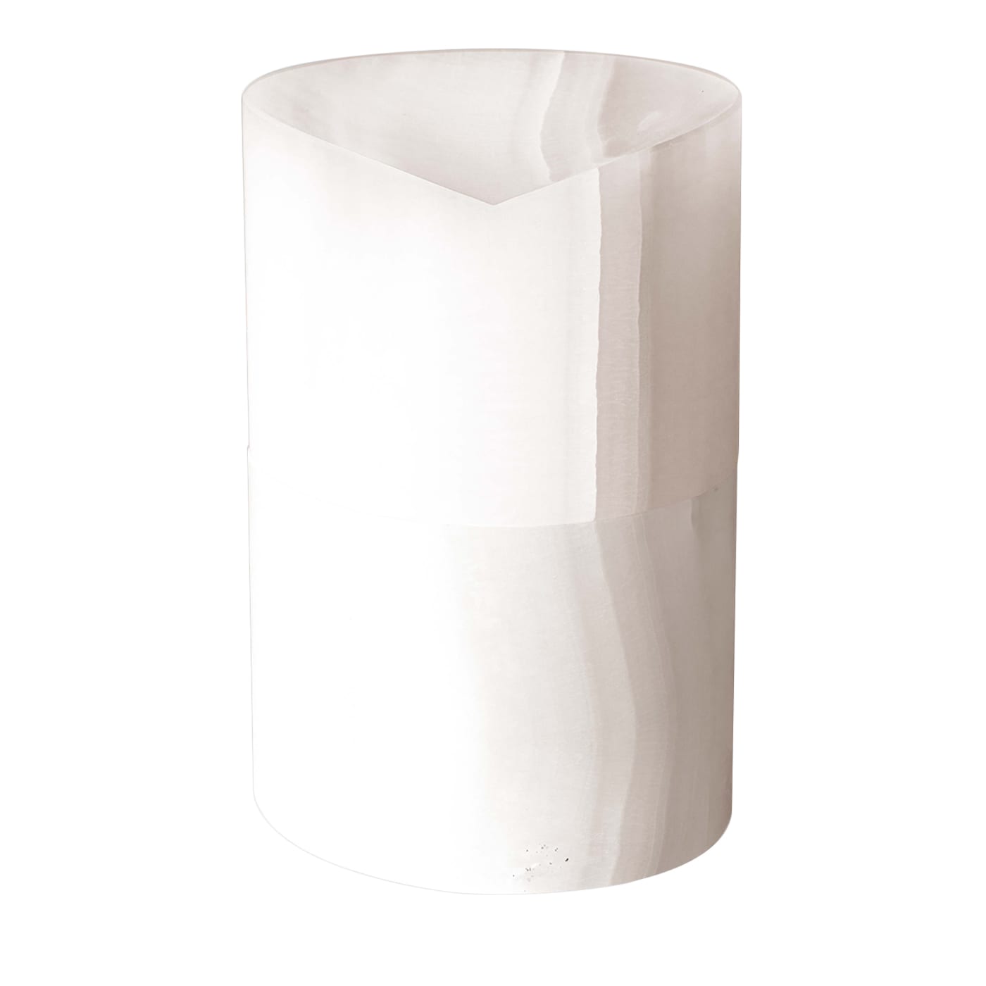 Qui e ora Vaso di onice bianco #3