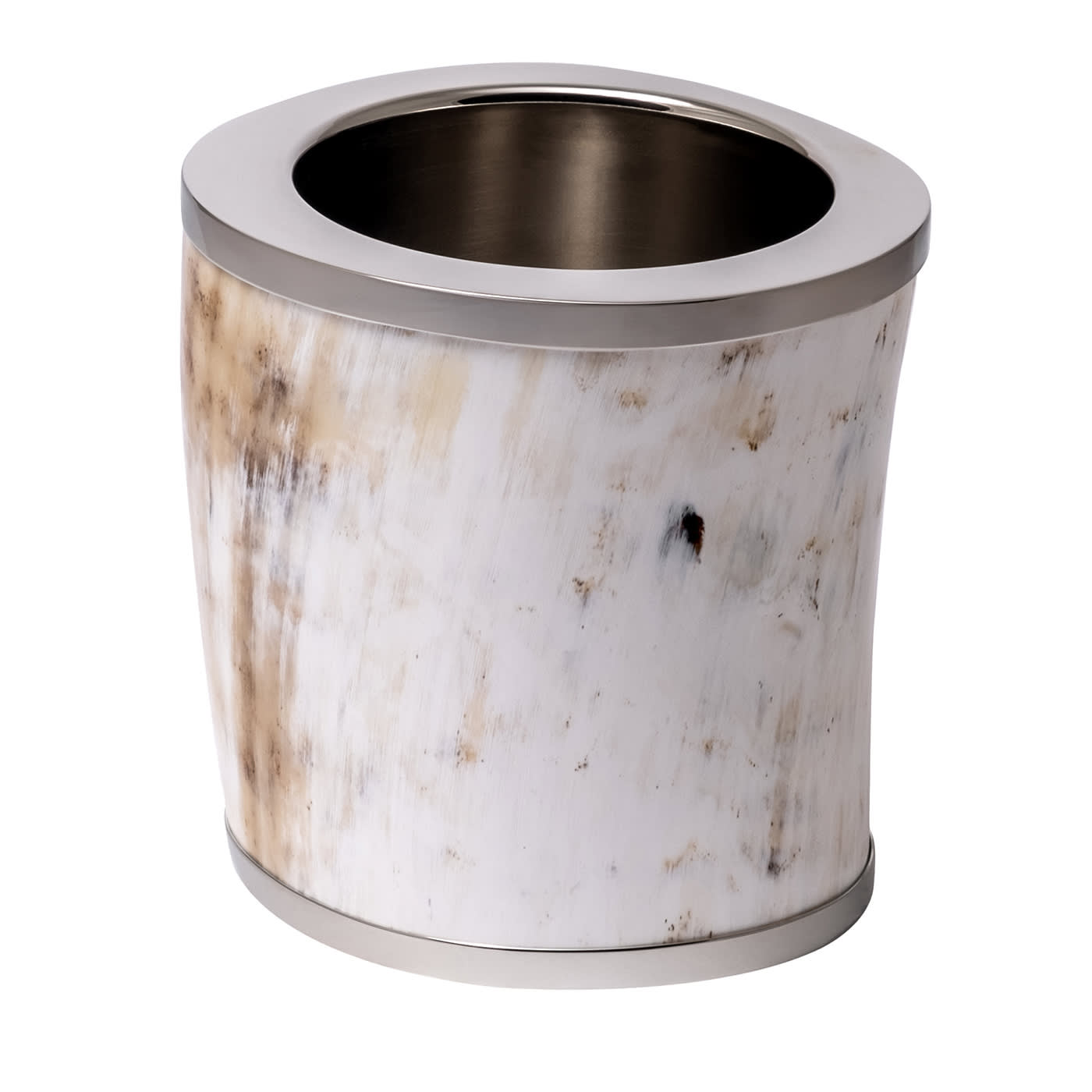 Secchiello per il ghiaccio in corno e ottone