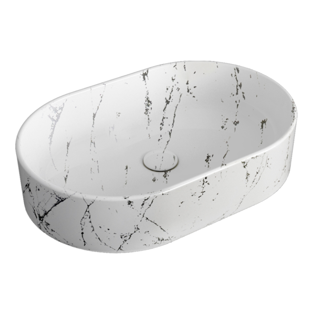 Lavabo 60 ovale d’appoggio Statuario Decori Simas