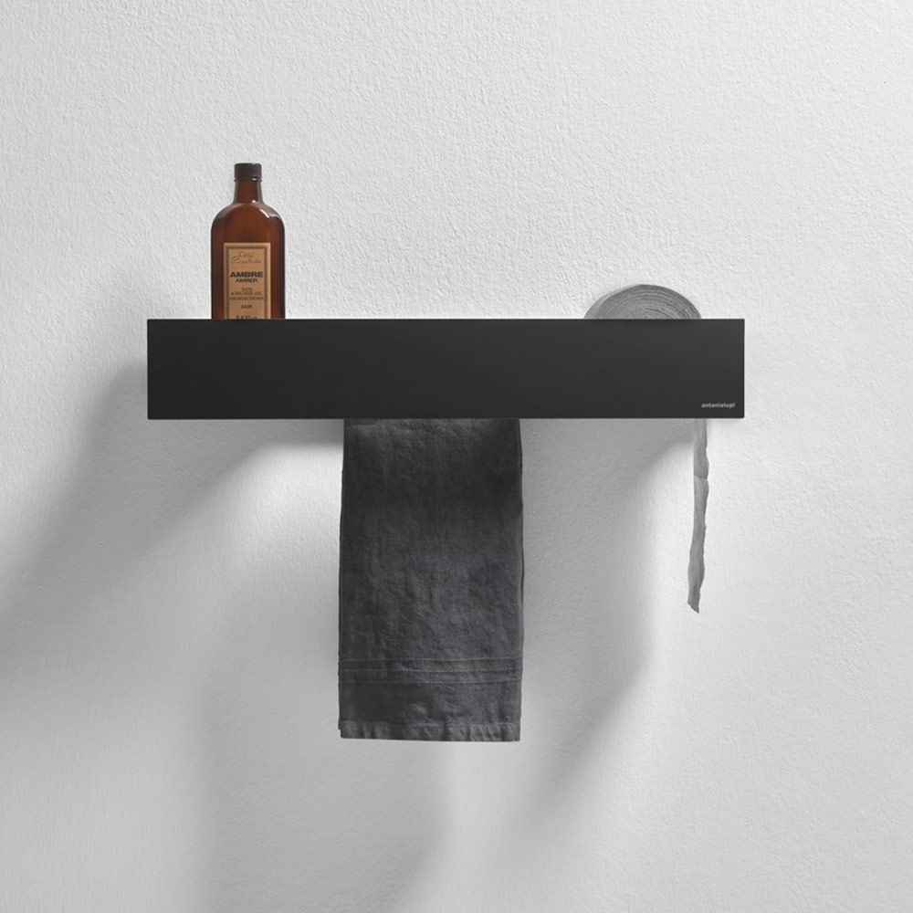 Mensola L.72 cm con porta salviette e portacarta LMcombi antoniolupi