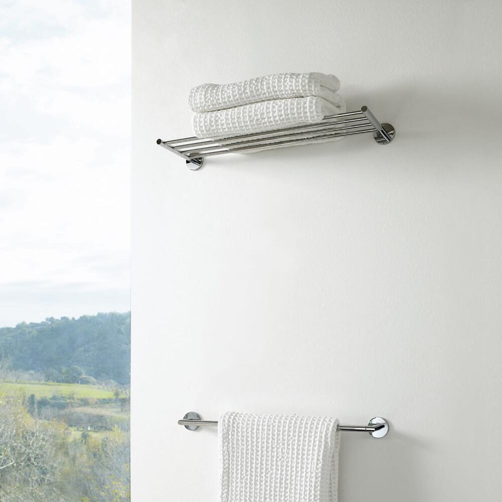 Mensola porta salviette adesiva Duo Round Cosmic