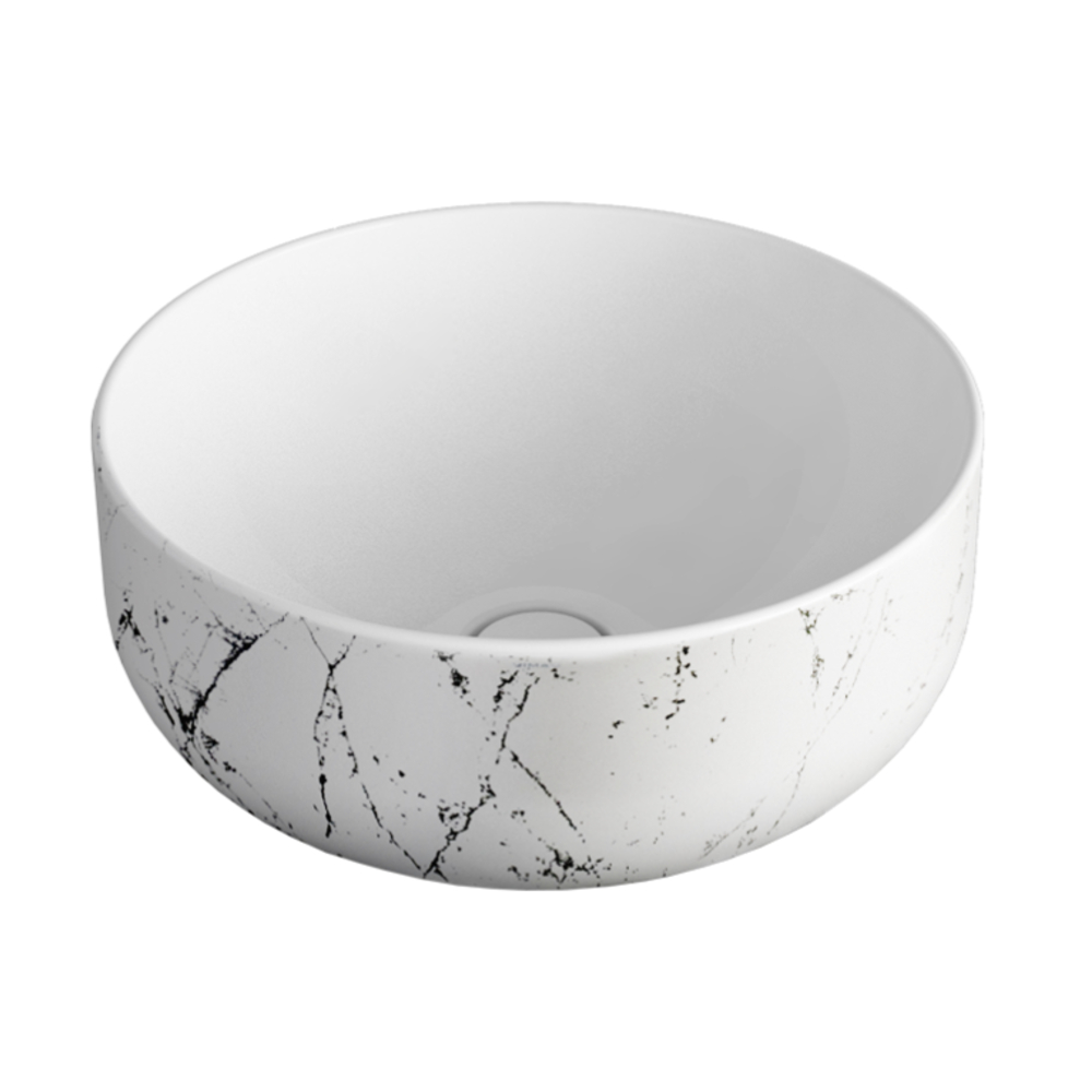 Lavabo 45 tondo da appoggio Statuario Decori Simas