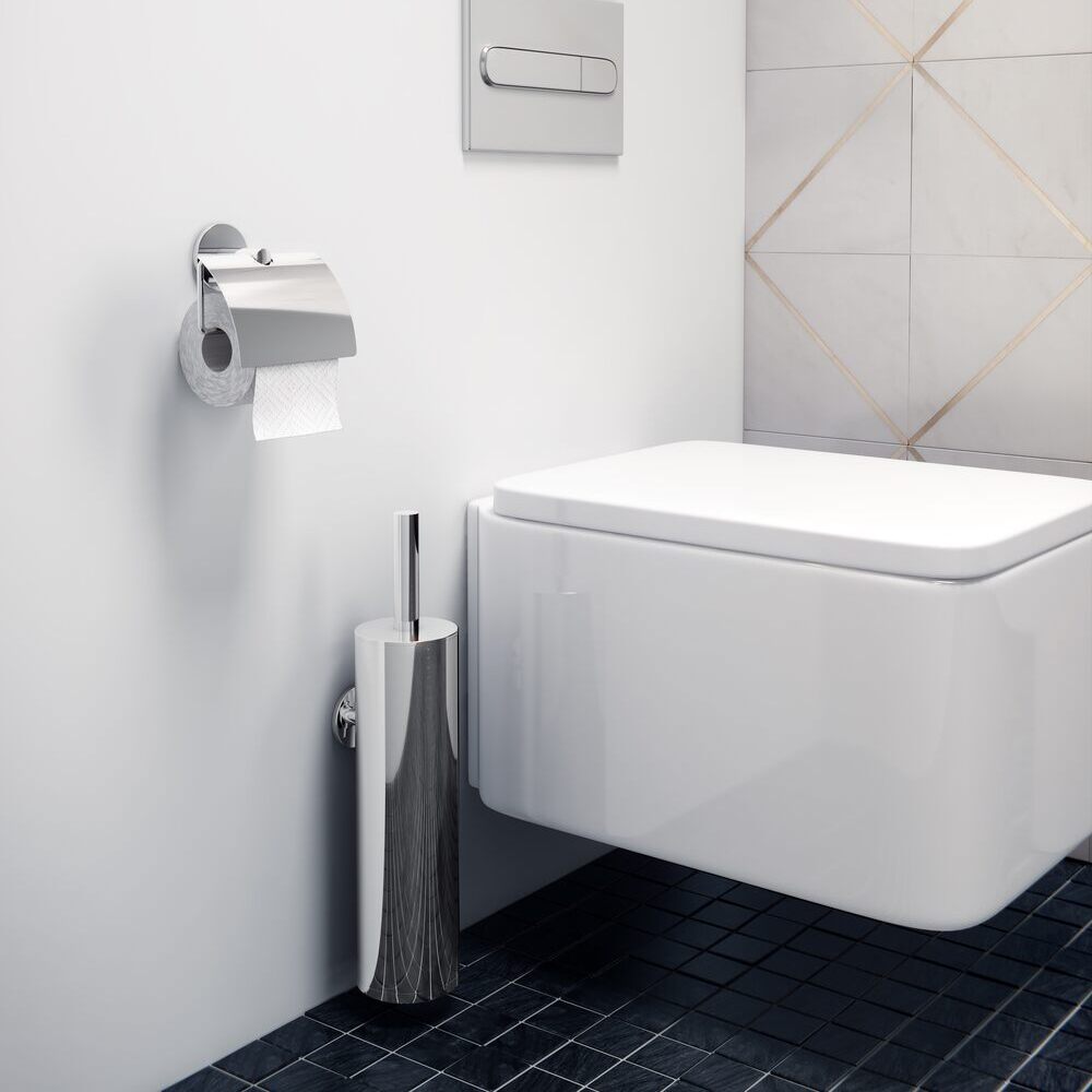 Portarotolo adesivo con coperchio Duo Round Cosmic