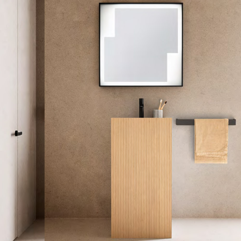 Lavabo freestanding Tulle 08 Rovere cannettato Archeda