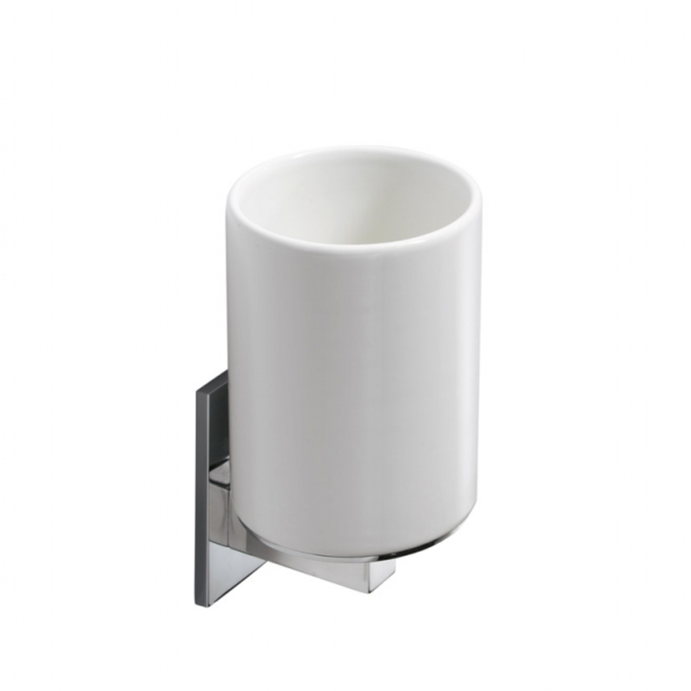 Bicchiere porta spazzolini a parete Glue Oml