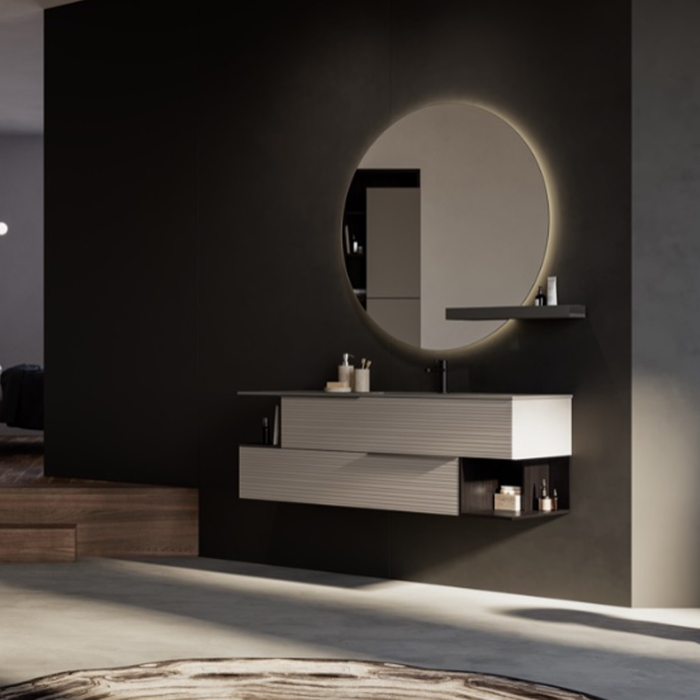 Mobile bagno sospeso con lavabo in Gres Reverso 06