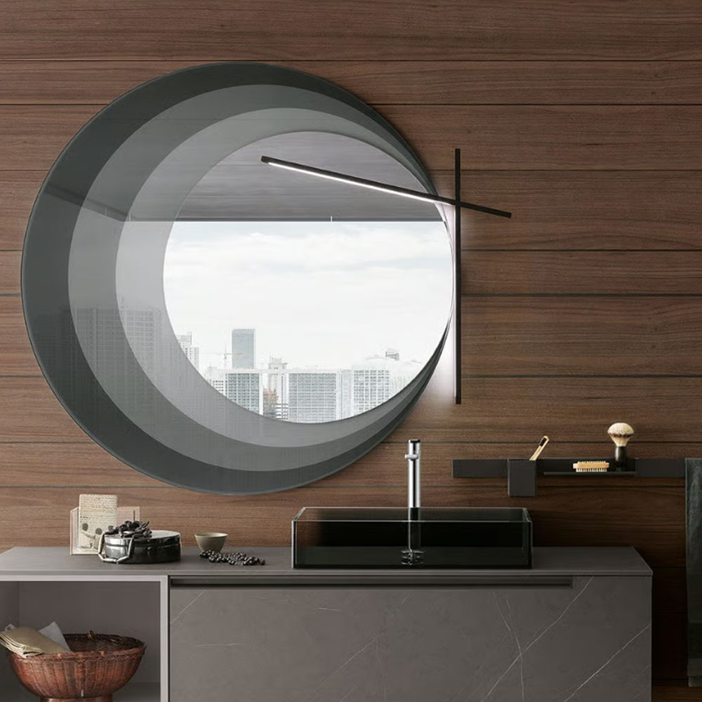 Specchio con lampada Archeda