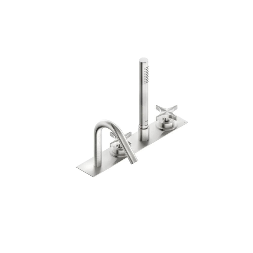 Doppio miscelatore bordo vasca Brezza Neve Rubinetterie