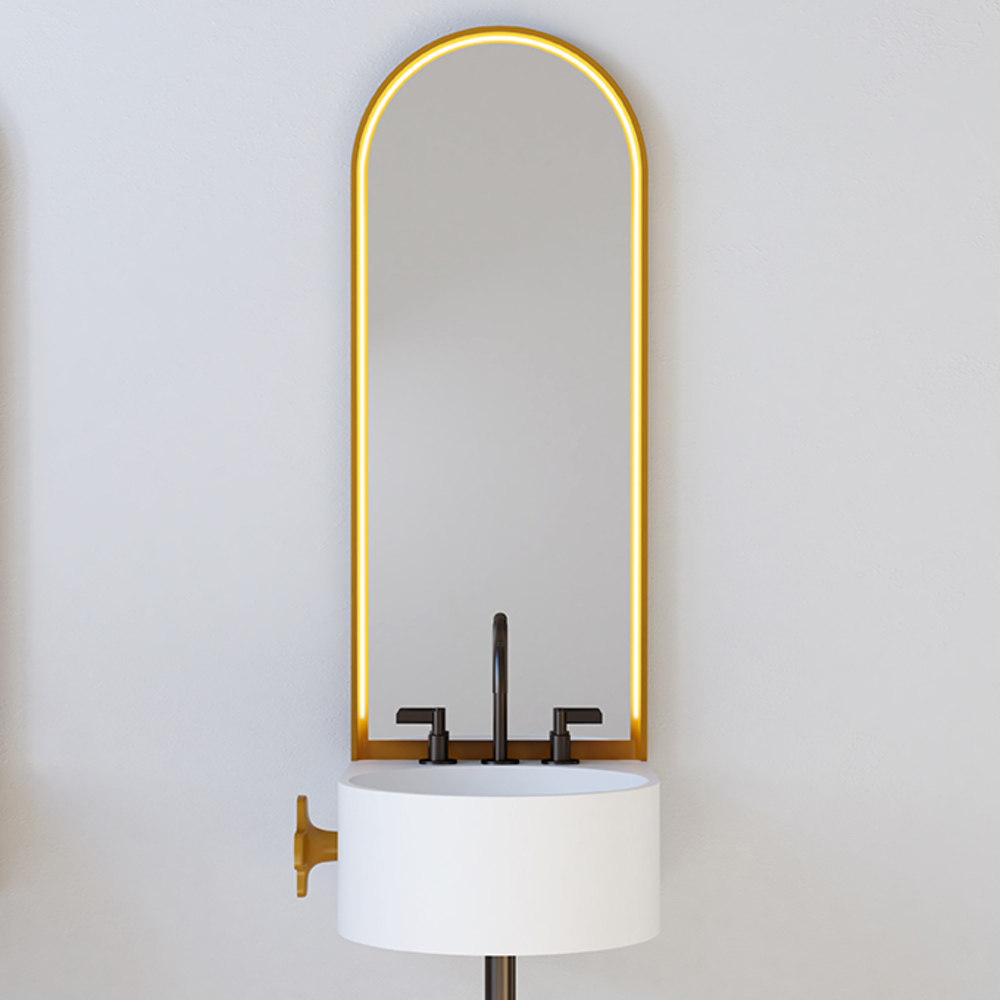 Sistema mensola lavabo specchio Lolei h20 by Relax Design