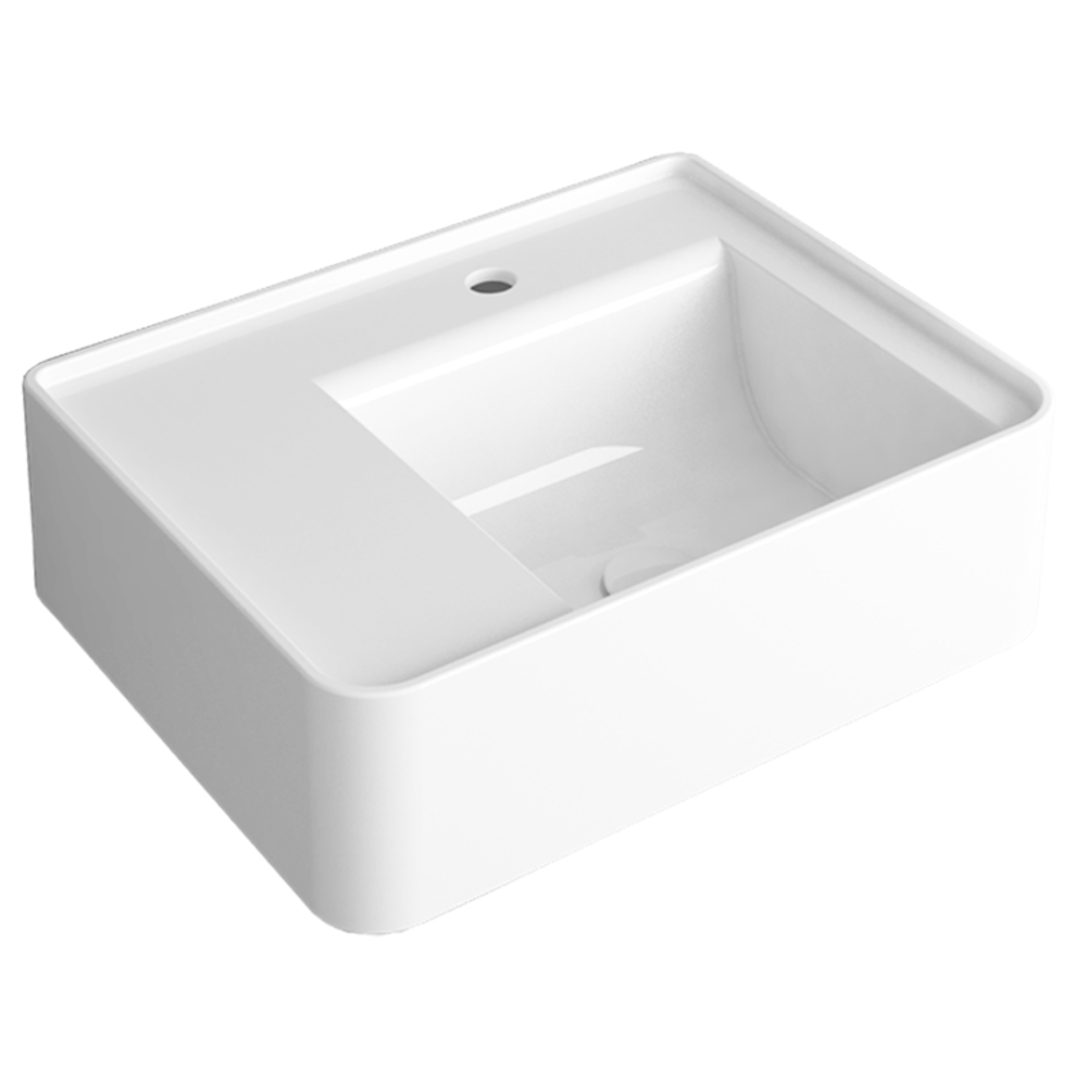 Lavabo da appoggio o sospeso 55 Ratio Simas