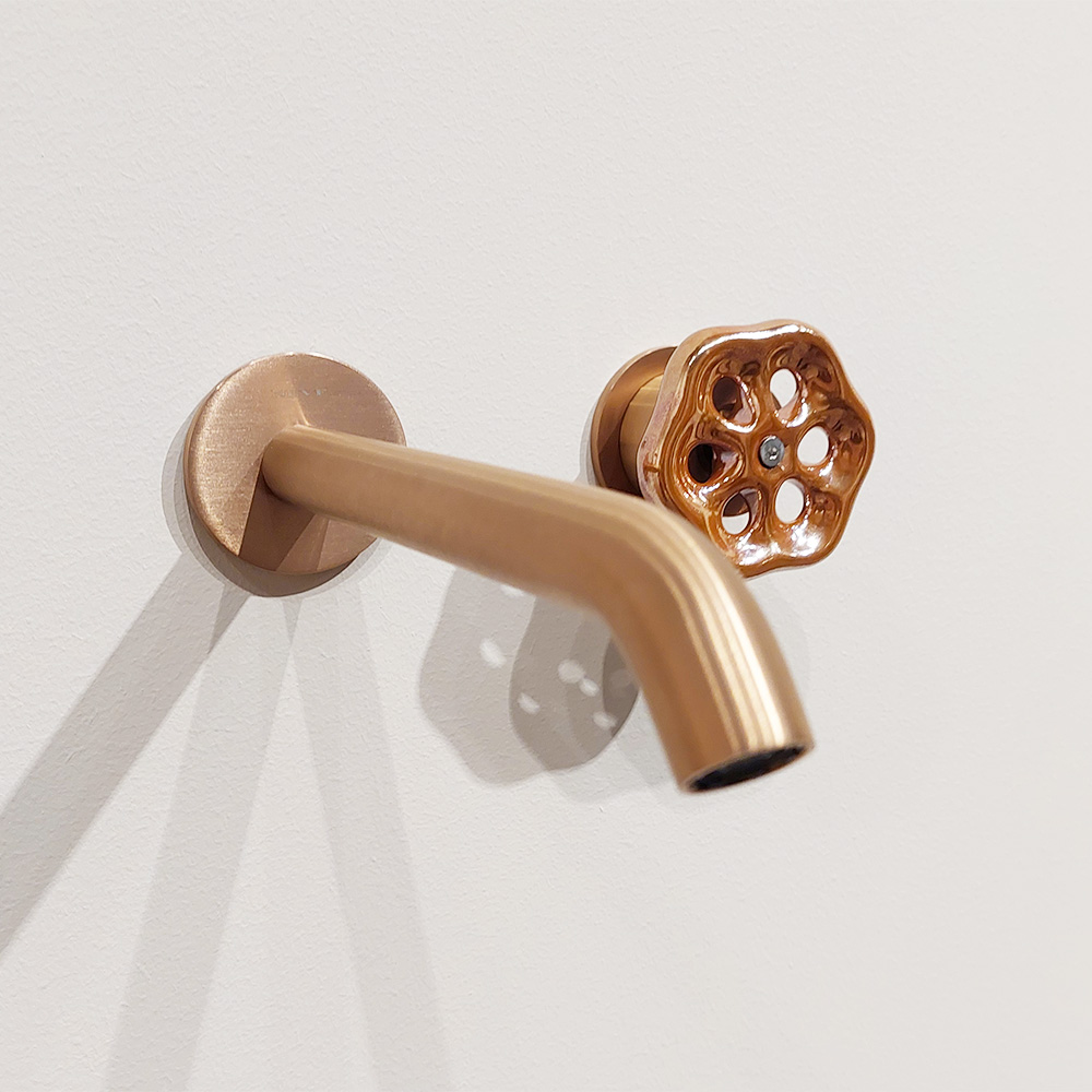 Miscelatore lavabo a parete Volante Neve Rubinetterie