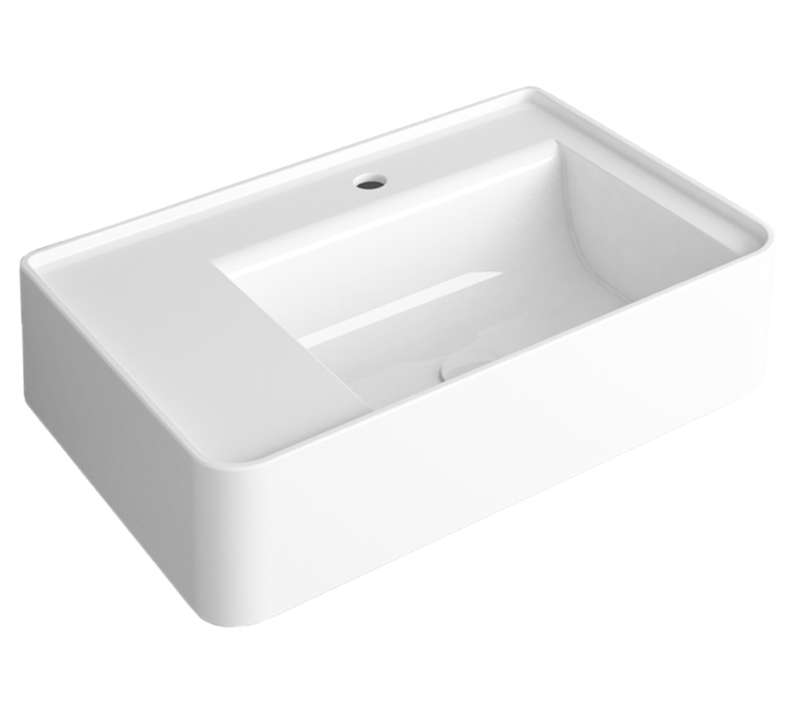 Lavabo d'appoggio o sospeso 65 Ratio Simas