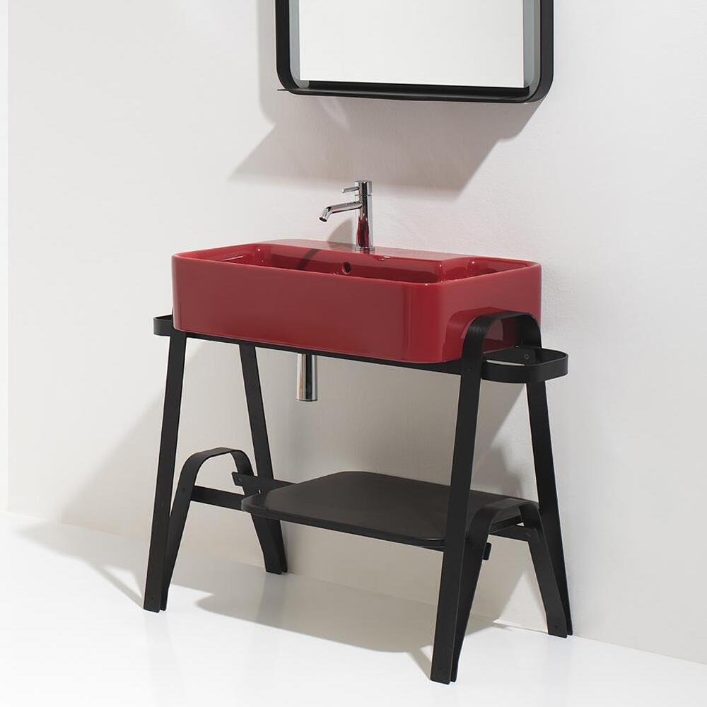 Consolle con lavabo in ceramica Hop 80 Simas