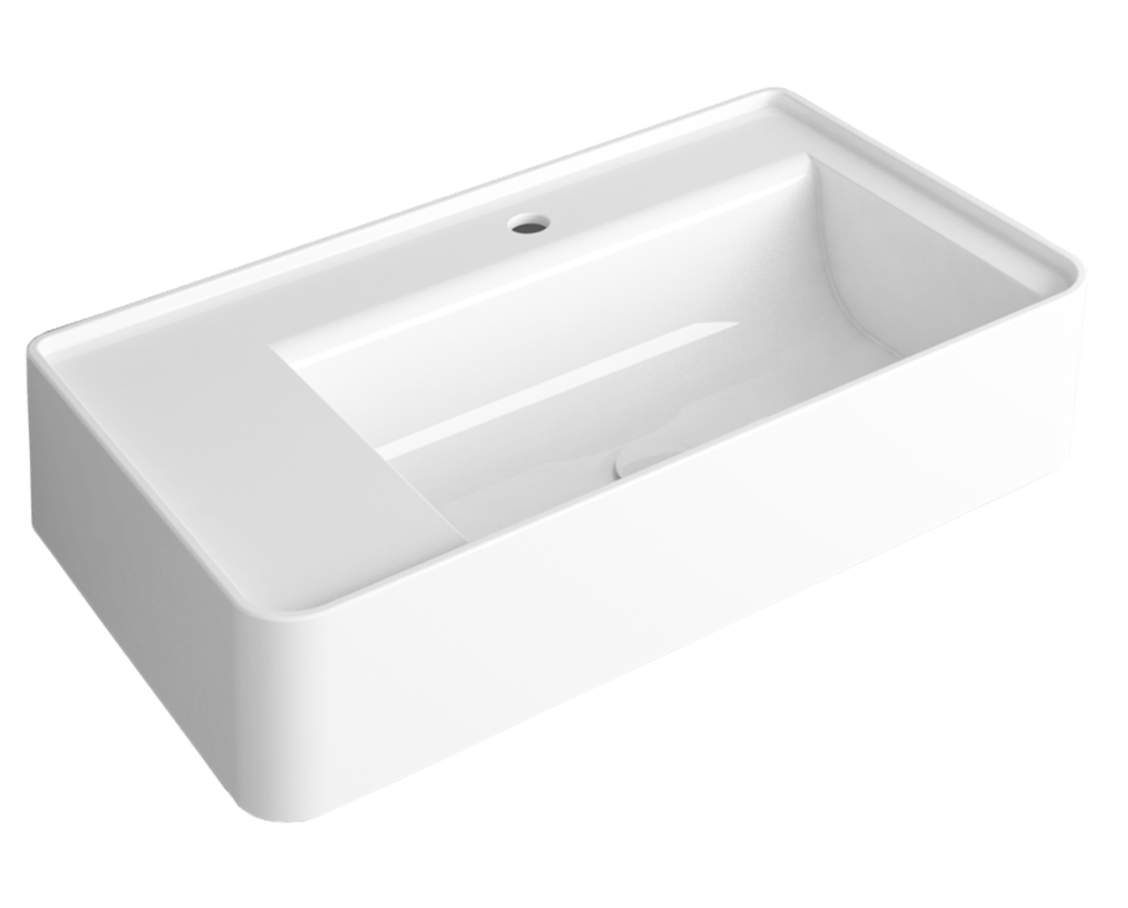 Lavabo d'appoggio o sospeso 75 Ratio Simas