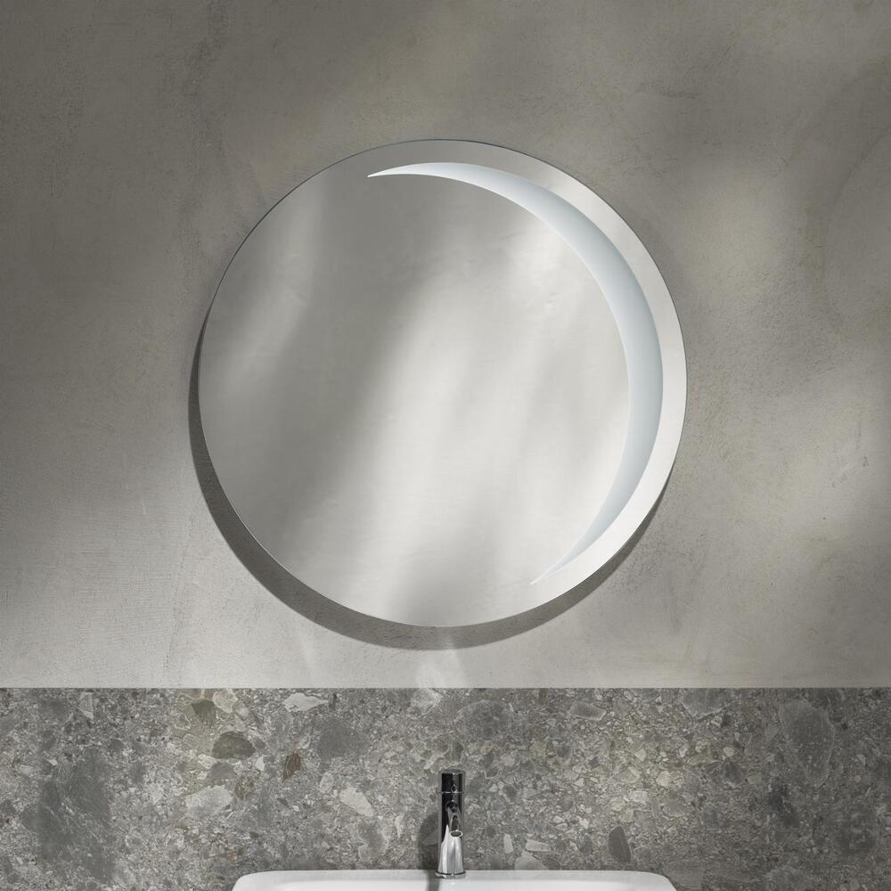 Specchio tondo mezzaluna retroilluminato Henges Simas