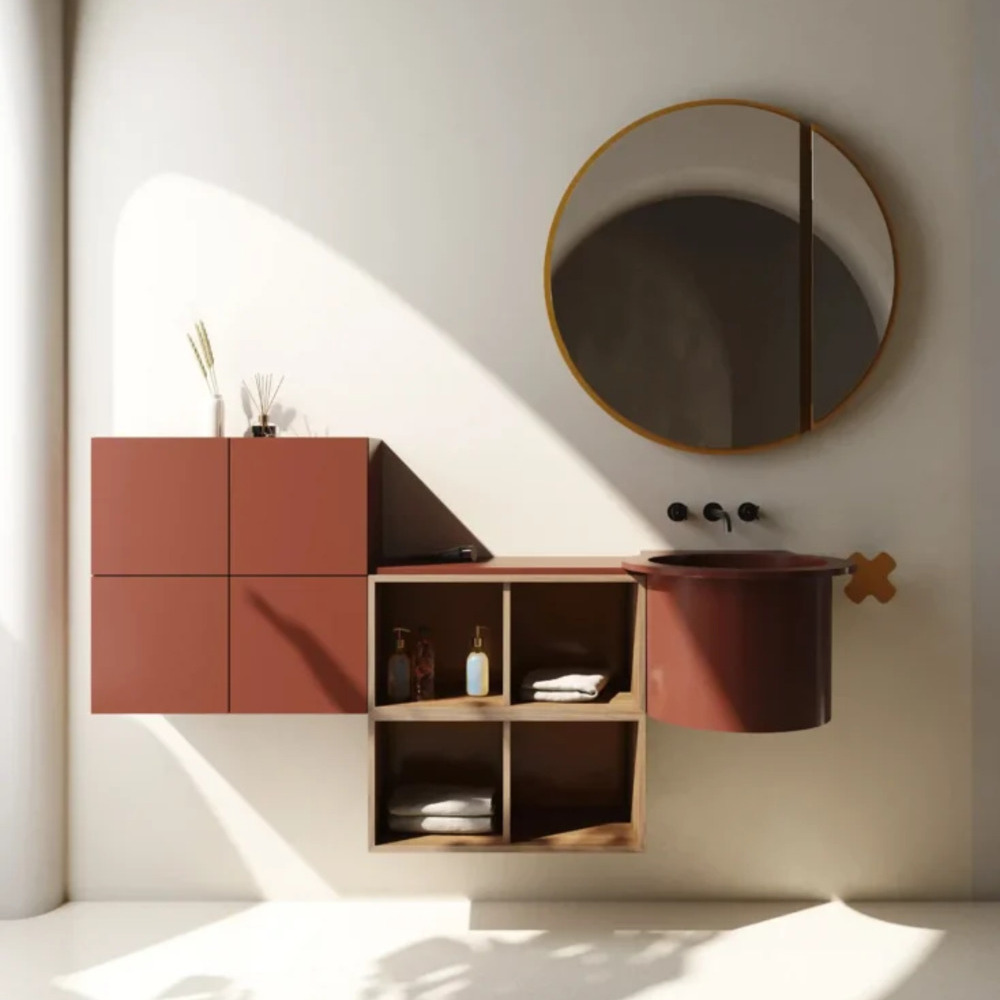 Sistema arredo con lavabo by Relax Design