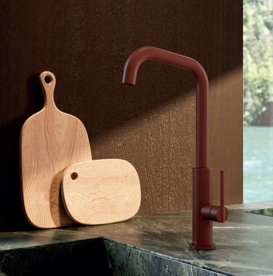 Miscelatore con bocca quadra Konbu Newform