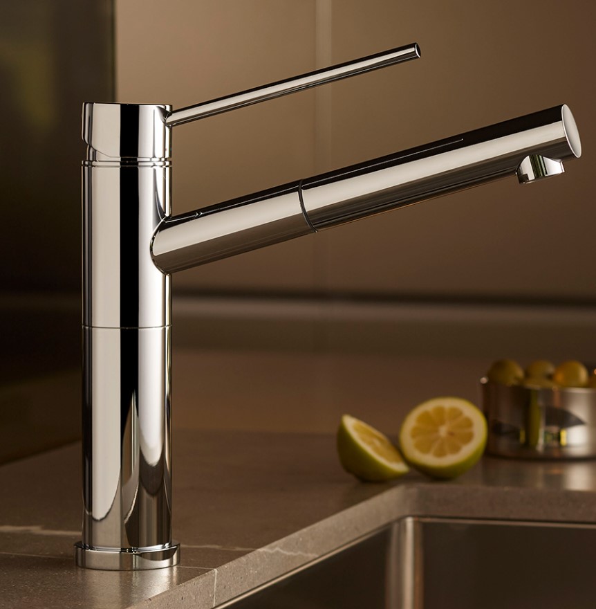 Miscelatore con bocca girevole e doccia estraibile X-Trend Newform