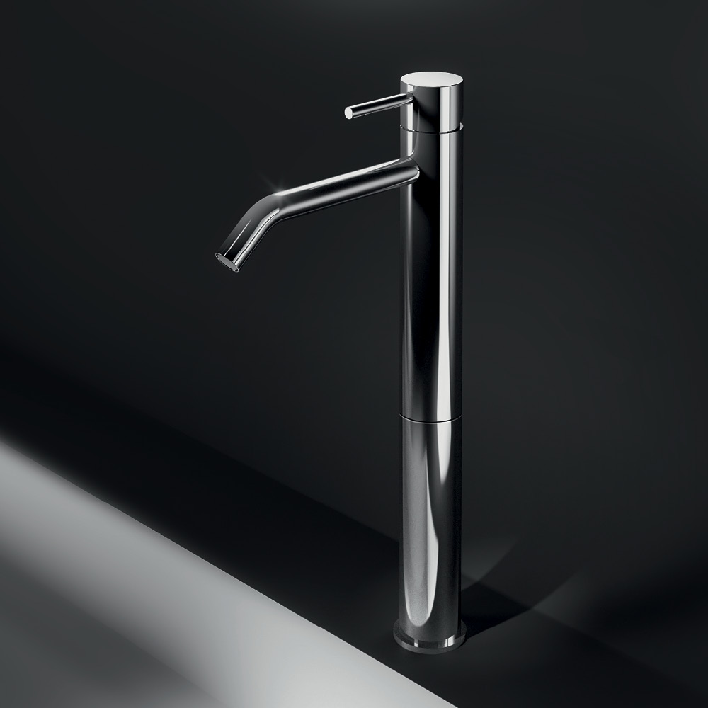 Miscelatore monocomando rialzato lavabo con piletta Roon by Geda