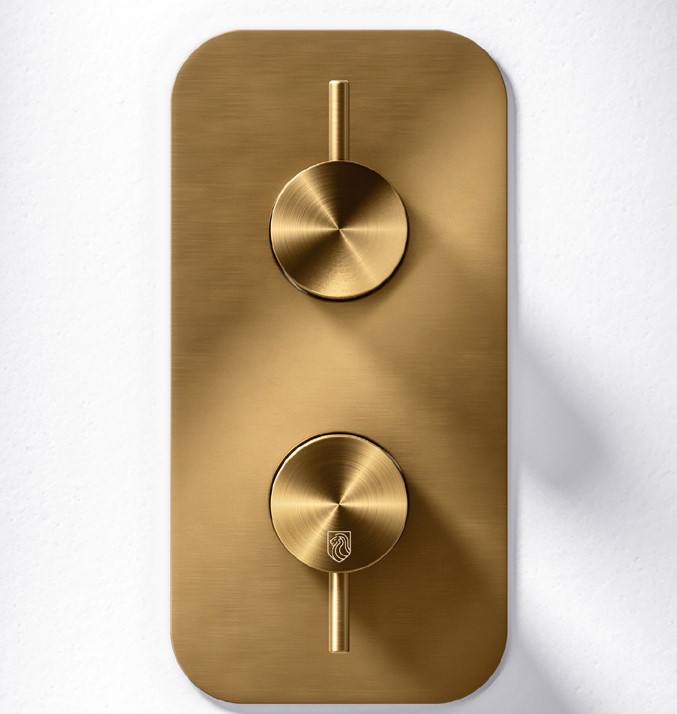 Miscelatore doccia incasso con deviatore a 2 vie Dex Radomonte