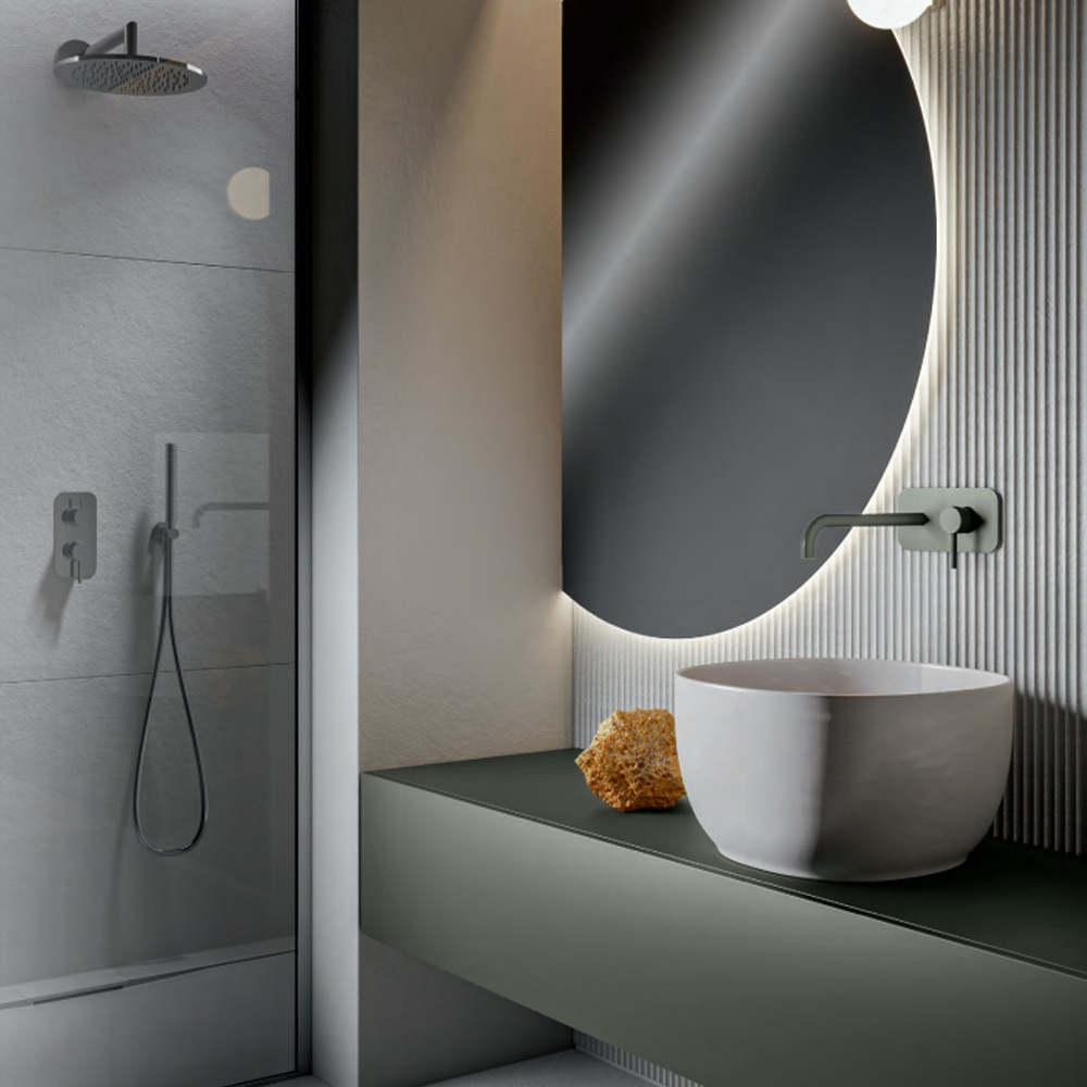 Miscelatore a parete per lavabo Roon by Geda