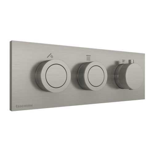 Miscelatore termostatico 2 uscite PVD W-Smart Treemme